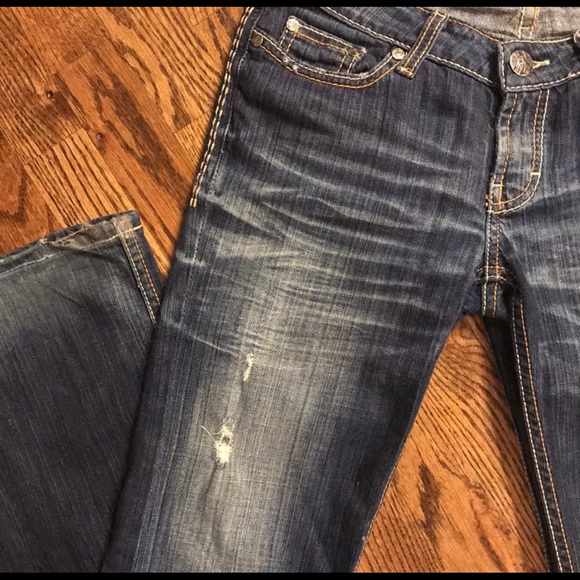 BKE Madison Distressed Bootcut Jeans - Picture 5 of 15